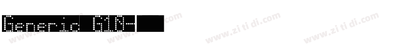 Generic G10字体转换